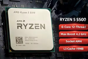 Visuel de Processeur AMD Ryzen 5 5500X — quasi neuf, garantie 18 mois